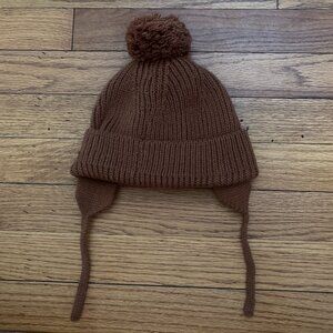 Zara Kids Brown Pom Pom Hat